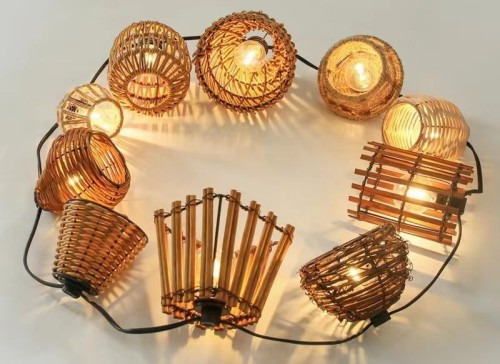 Solar hemp rope light stringss